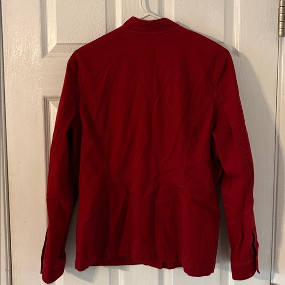 Jones New York Sport Red Button Front Jacket Blazer Women’s Large - Picture 6 of 6